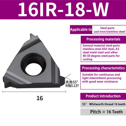 90-11IR/16IR internal thread blade steel blade head blade Universal internal thread turning blade Shandong Denso Pricision Tools Co.,Ltd.