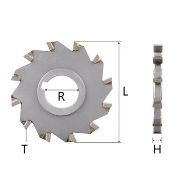 Side and face milling cutter Inlaid tungsten steel/tungsten carbide three-sided edge milling cutter W2 material Shandong Denso Pricision Tools Co.,Ltd.