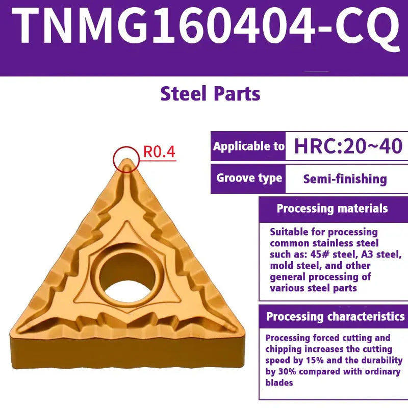 TNMG160404/08 triangle alloy cutter head Shandong Denso Pricision Tools Co.,Ltd.