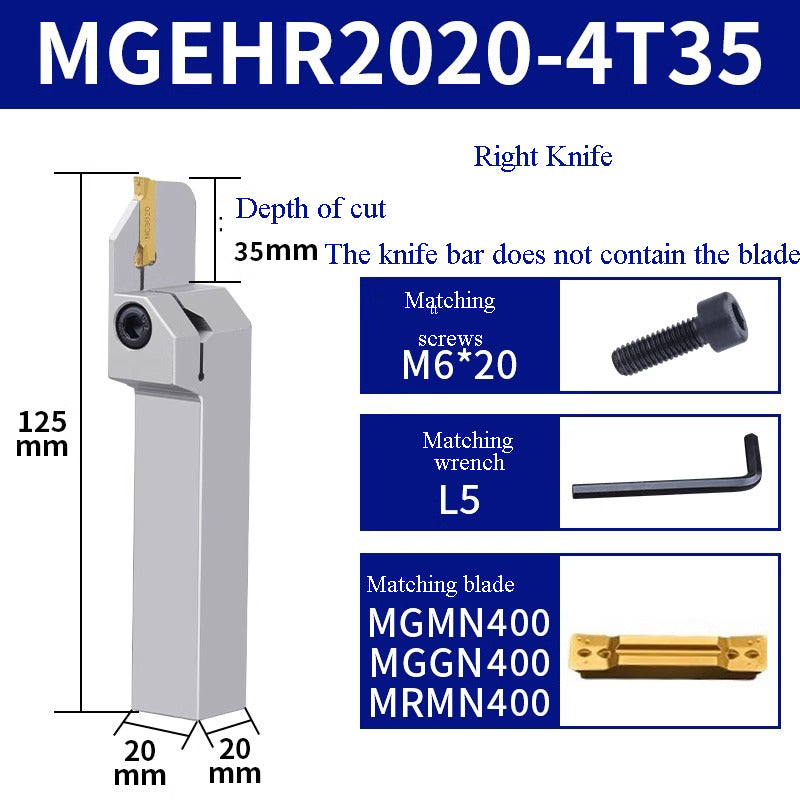 1002-MGEHR2020-3 straight  knife lathe tool lengthened cutting knife slotting knife