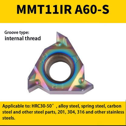 94-Colorful internal/external thread blade MMT 16IR/ER1.5-3.0 teeth steel parts high hardness special Shandong Denso Pricision Tools Co.,Ltd.