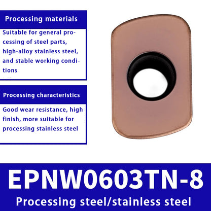 3008-R2 roughing insert fast feed milling insert EPNW0603N-8