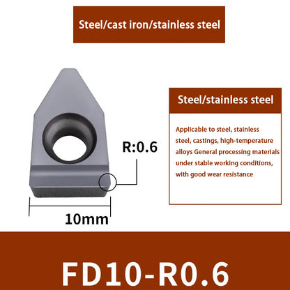 100-grooving tool bar end face groove tool large cutting depth blade FD08/10-R0.6 stainless steel cast iron knife Shandong Denso Pricision Tools Co.,Ltd.