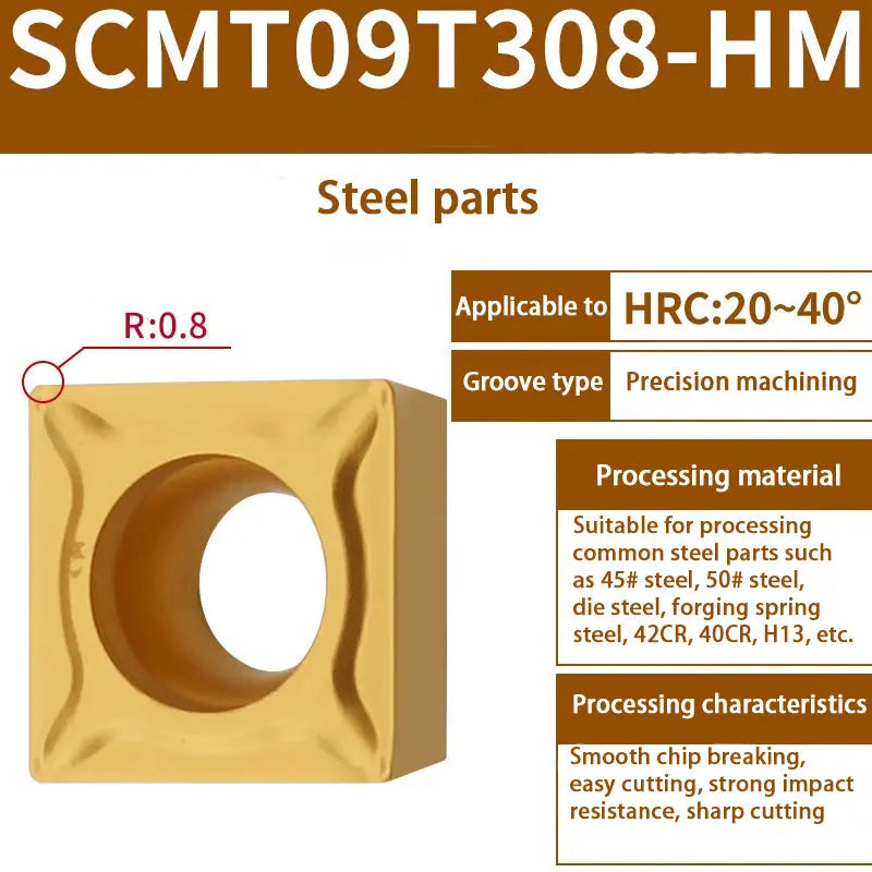 77-SCMT09T304 small square single-sided boring insert Shandong Denso Pricision Tools Co.,Ltd.