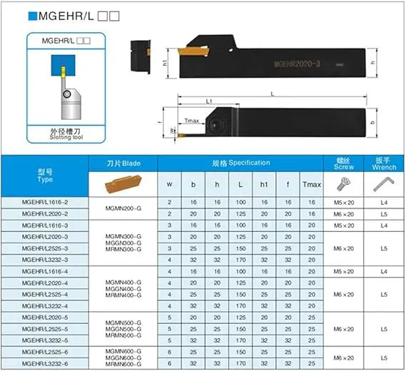 MGEHL2020/3232External grooving tool holder CNC lathe tool turning tool holder Shandong Denso Pricision Tools Co.,Ltd.