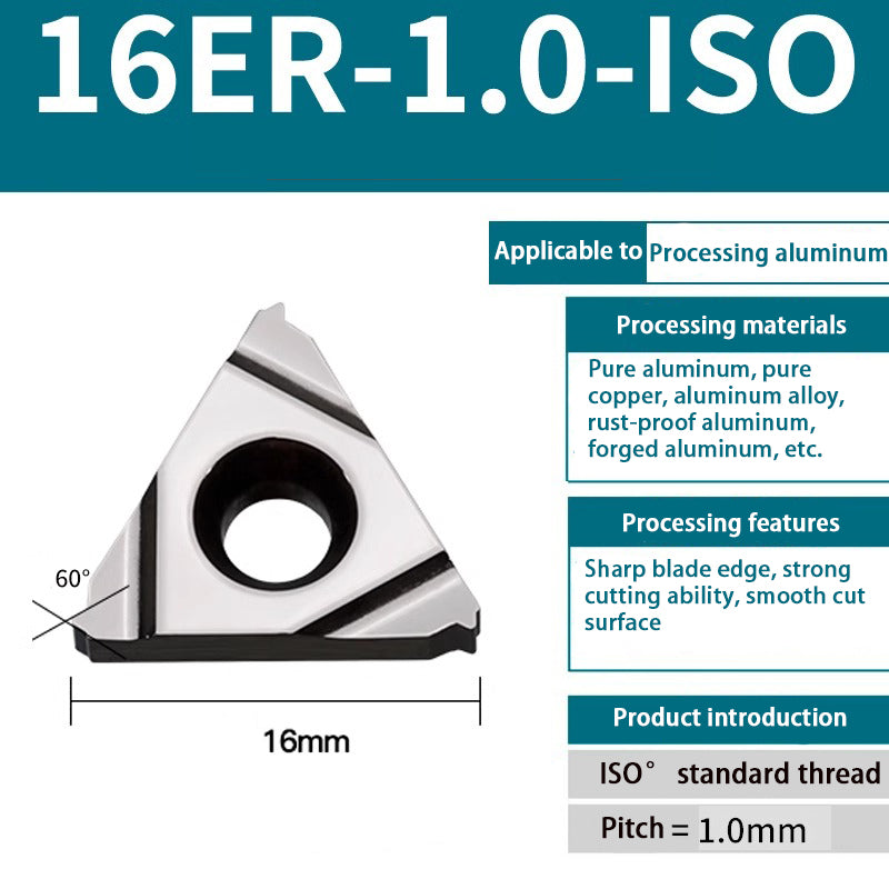 92-External thread inserts, large pitch, British 55-degree external thread turning inserts - aluminum parts processing Shandong Denso Pricision Tools Co.,Ltd.