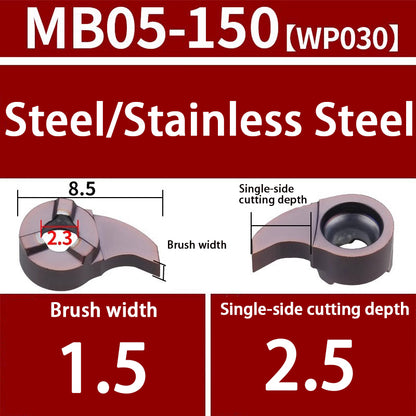 103-comma blade MB09GR/07GR/05GR small hole grooving tool bar inner hole cutting tool Shandong Denso Pricision Tools Co.,Ltd.