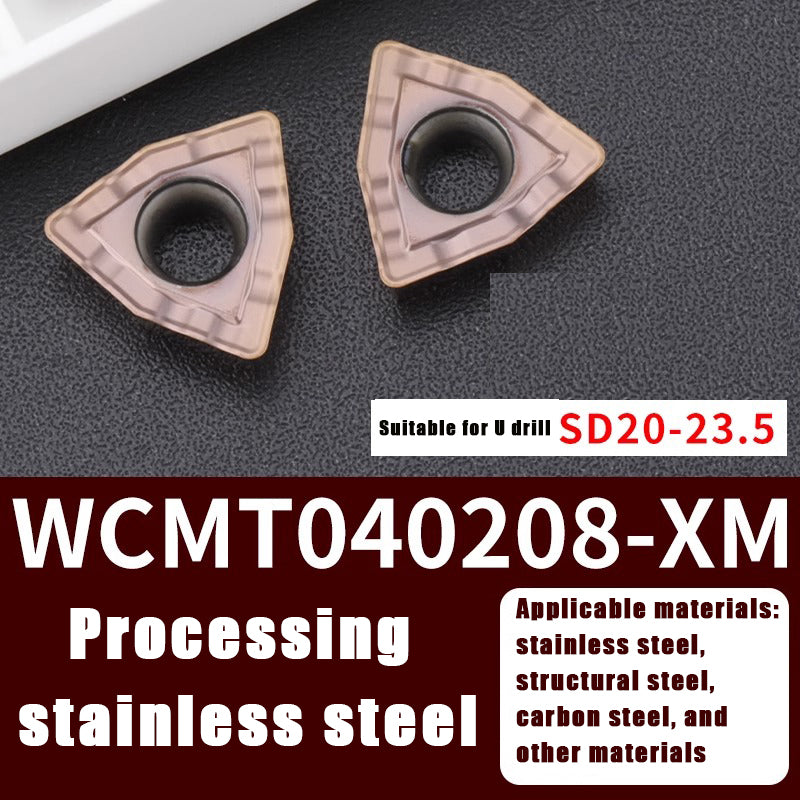 3004-U drill violent drill CNC blade wcmt050308/06t308 knife grain Shandong Denso Pricision Tools Co.,Ltd.