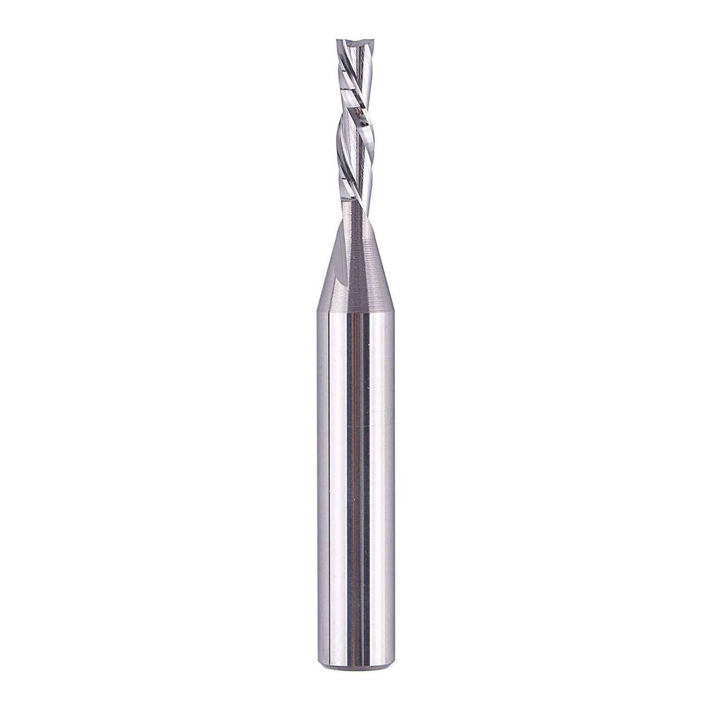 Spiral Router Bits with DownCut 1/8 inch Cutting Diameter, 1/4 inch Shank CNC Bits Solid Carbide End Mill for Wood Cut, Carving