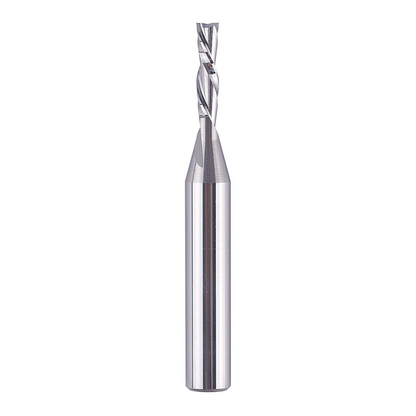 Spiral Router Bits with DownCut 1/8 inch Cutting Diameter, 1/4 inch Shank CNC Bits Solid Carbide End Mill for Wood Cut, Carving
