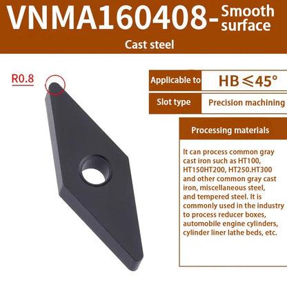 VNMG160408/08 Turning inserts Turning slotting diamond turning tools Shandong Denso Pricision Tools Co.,Ltd.