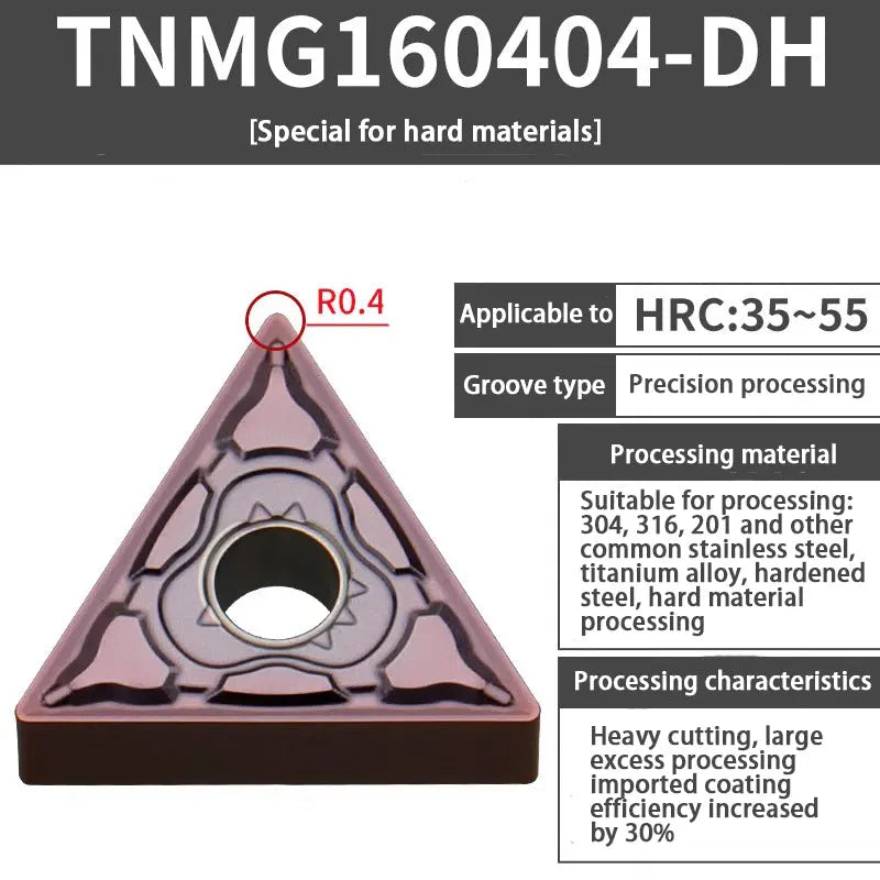 TNMG160404/08 triangle alloy cutter head Shandong Denso Pricision Tools Co.,Ltd.