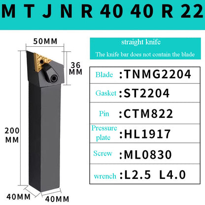 1001-MWLNR/MTJNR20 peach-shaped end face outer diameter turning tool bar lathe tool Shandong Denso Pricision Tools Co.,Ltd.