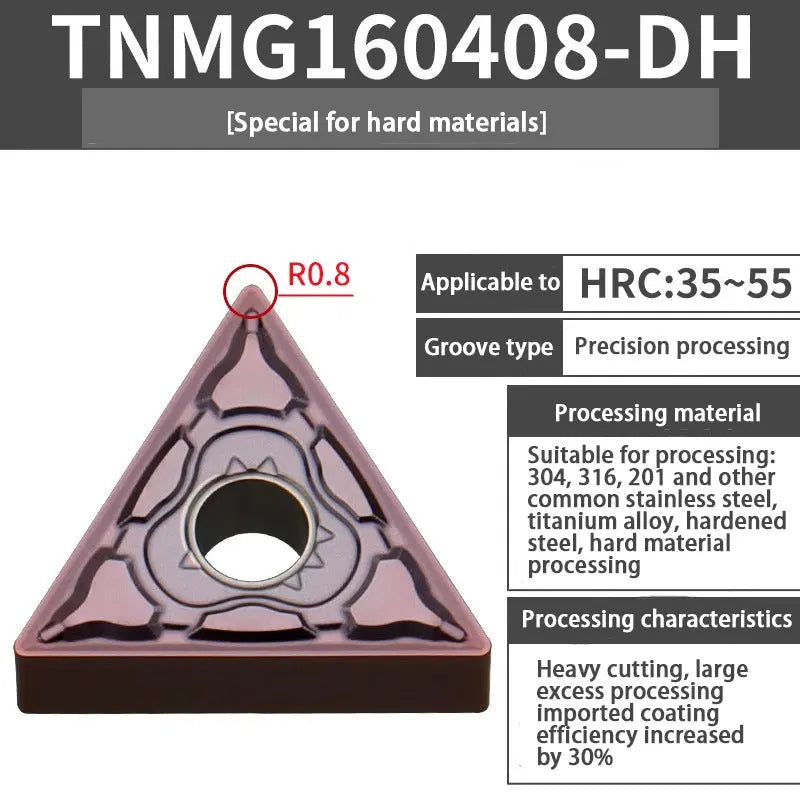 TNMG160404/08 triangle alloy cutter head Shandong Denso Pricision Tools Co.,Ltd.