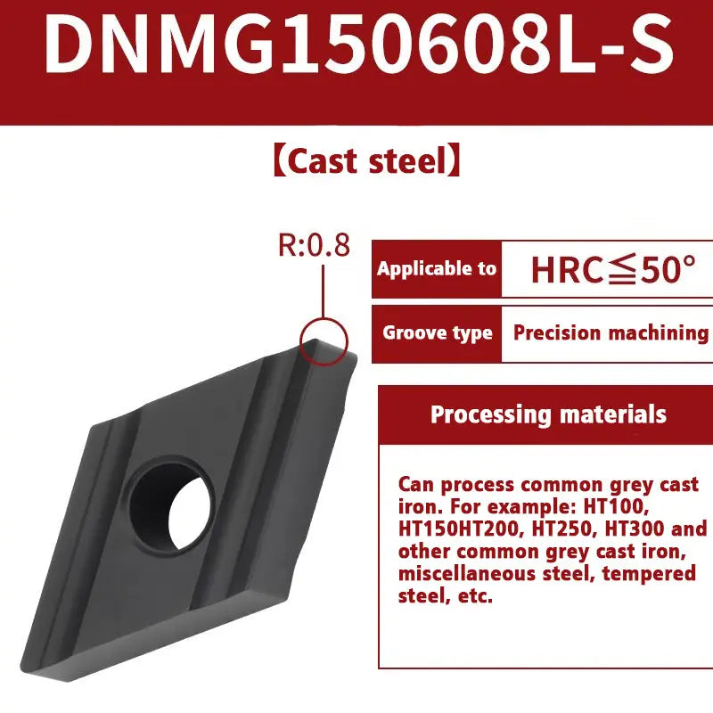 67-Turning tool blade 55 degree diamond DNMG1504 outer circle inner hole turning tool Shandong Denso Pricision Tools Co.,Ltd.