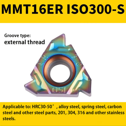 94-Colorful internal/external thread blade MMT 16IR/ER1.5-3.0 teeth steel parts high hardness special Shandong Denso Pricision Tools Co.,Ltd.