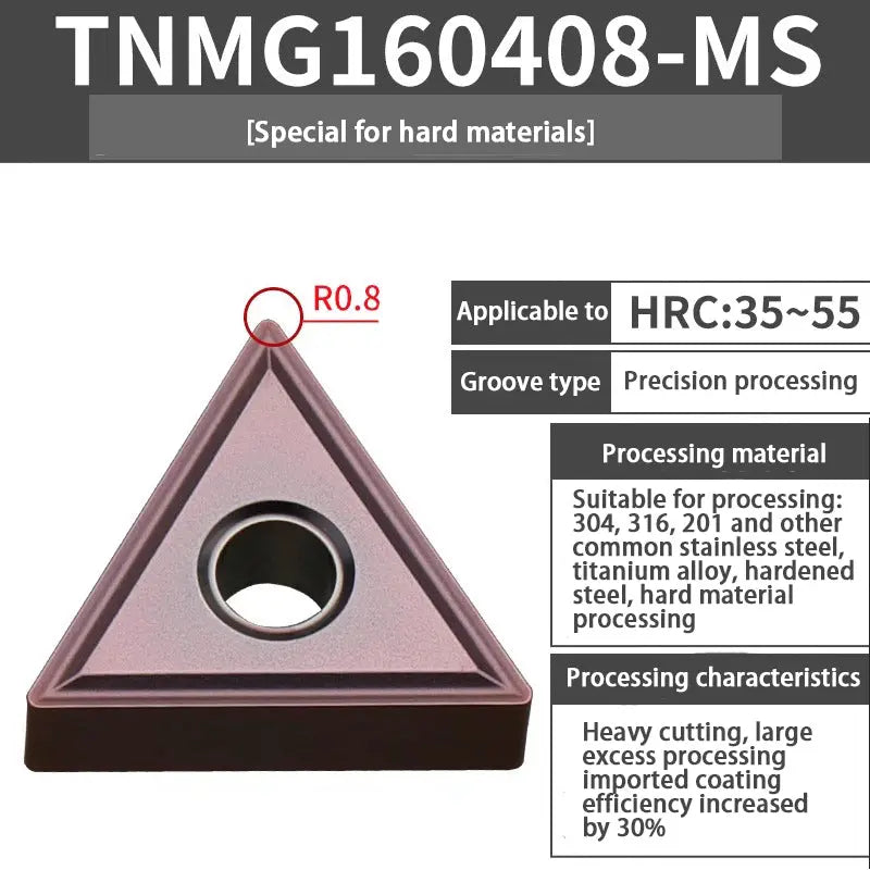 TNMG160404/08 triangle alloy cutter head Shandong Denso Pricision Tools Co.,Ltd.