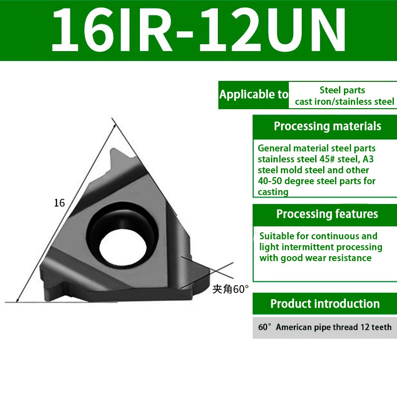 90-11IR/16IR internal thread blade steel blade head blade Universal internal thread turning blade Shandong Denso Pricision Tools Co.,Ltd.