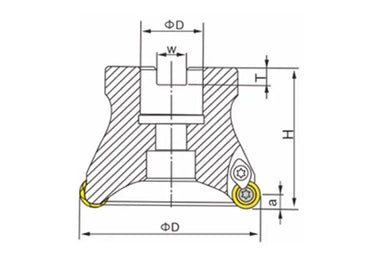 EMRW round nose milling cutter disc face milling head R6 milling cutter set R6 round insert rough round head Shandong Denso Pricision Tools Co.,Ltd.