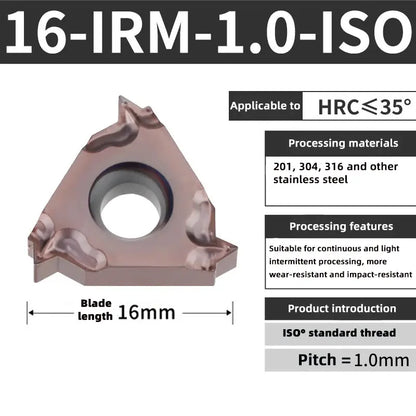 86-Internal thread stainless steel tool 11/16IR AG60 W universal turning blade Shandong Denso Pricision Tools Co.,Ltd.