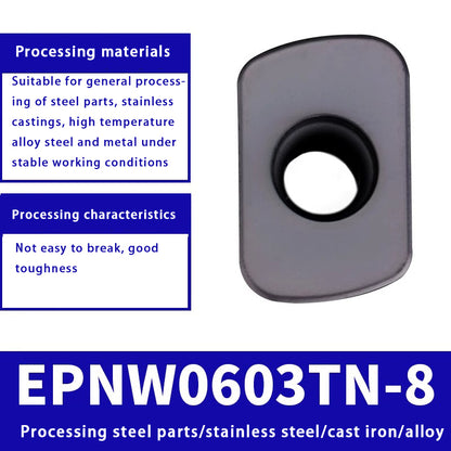 3008-R2 roughing insert fast feed milling insert EPNW0603N-8