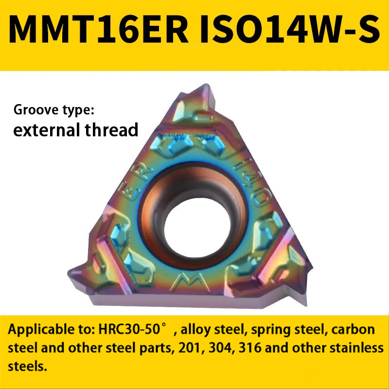 94-Colorful internal/external thread blade MMT 16IR/ER1.5-3.0 teeth steel parts high hardness special Shandong Denso Pricision Tools Co.,Ltd.