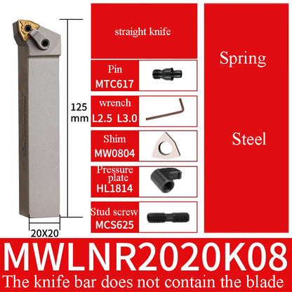 1001-MWLNR/MTJNR20 peach-shaped end face outer diameter turning tool bar lathe tool Shandong Denso Pricision Tools Co.,Ltd.