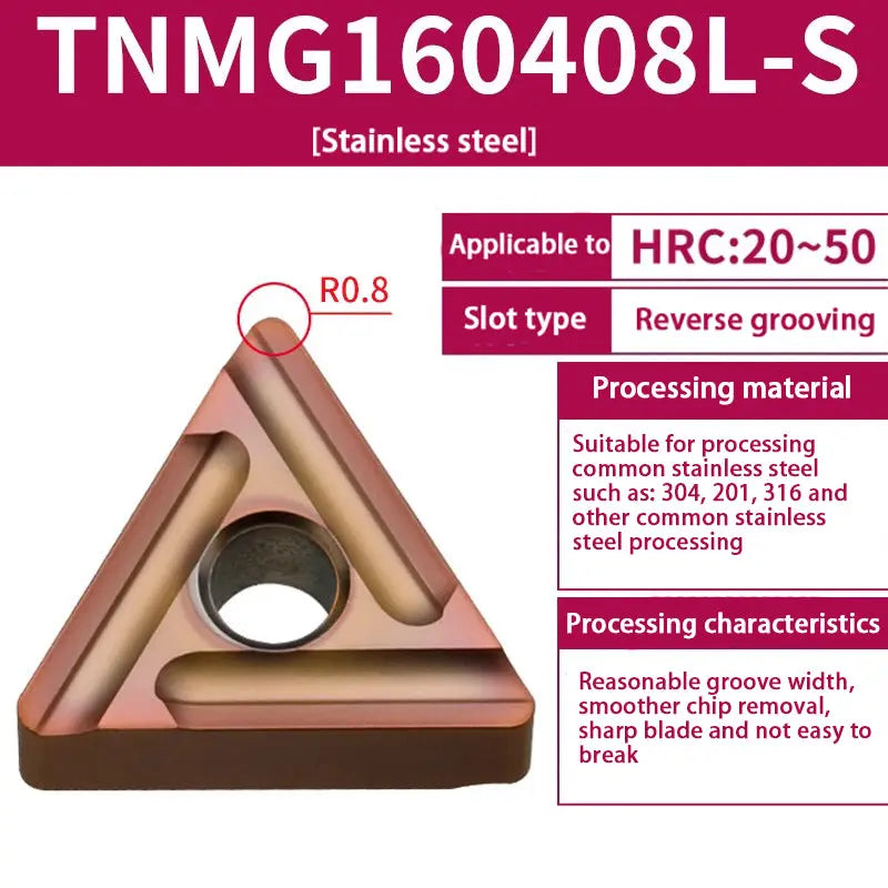 TNMG160404/08 triangle alloy cutter head Shandong Denso Pricision Tools Co.,Ltd.