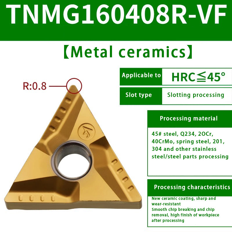 119-TNMG160404R/L-VF/S Steel Parts Fine Turning Triangular Grooving Knife Shandong Denso Pricision Tools Co.,Ltd.