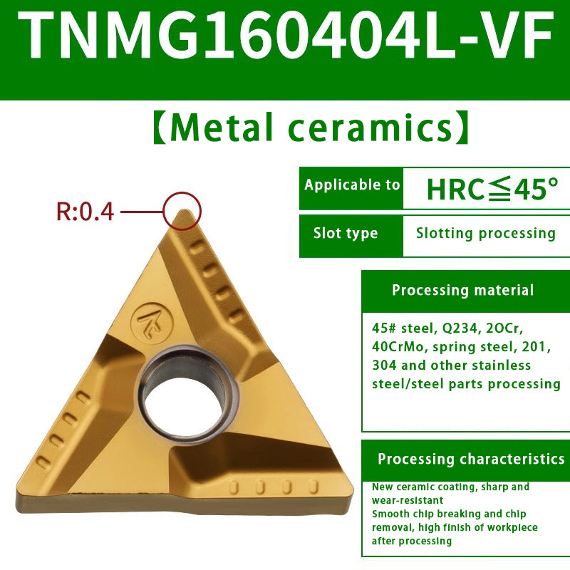 119-TNMG160404R/L-VF/S Steel Parts Fine Turning Triangular Grooving Knife Shandong Denso Pricision Tools Co.,Ltd.