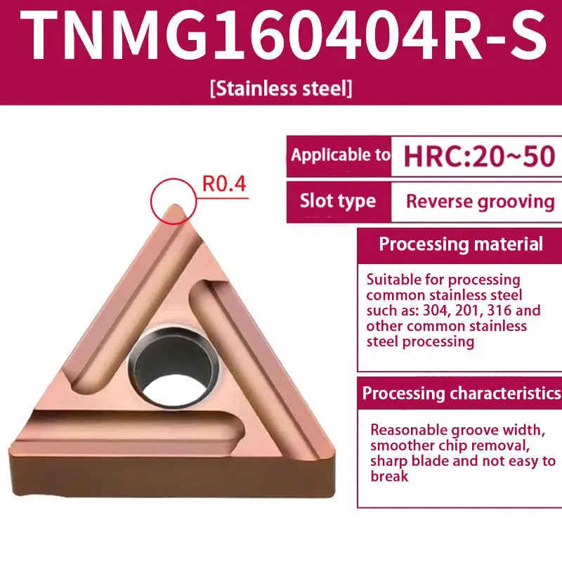 TNMG160404/08 triangle alloy cutter head Shandong Denso Pricision Tools Co.,Ltd.