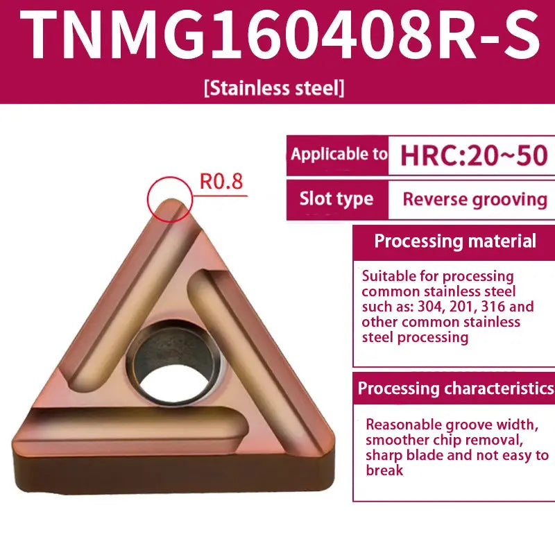 TNMG160404/08 triangle alloy cutter head Shandong Denso Pricision Tools Co.,Ltd.