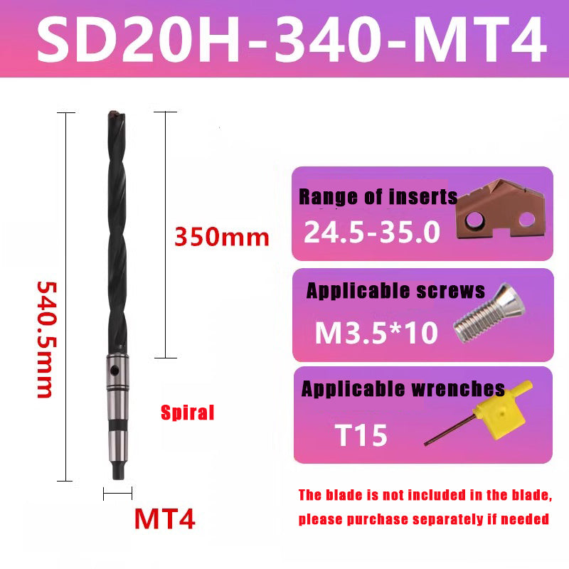 3014-Taper shank spade drill deep hole drill crown drill arbor blade knife grain