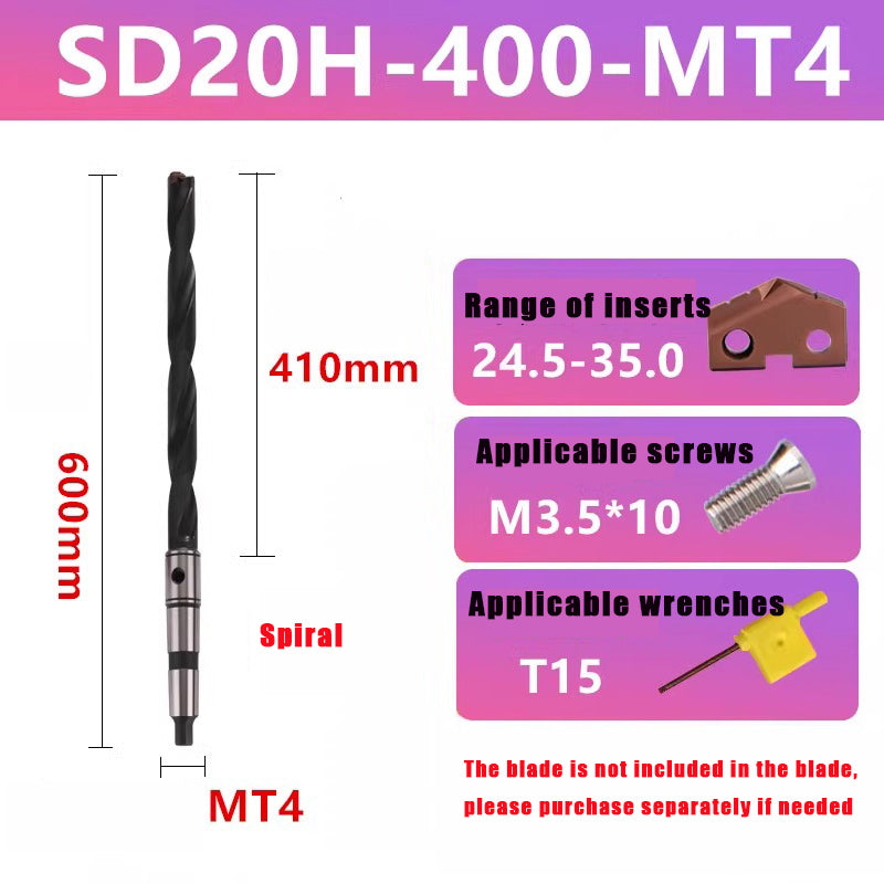 3014-Taper shank spade drill deep hole drill crown drill arbor blade knife grain