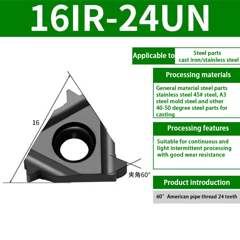 90-11IR/16IR internal thread blade steel blade head blade Universal internal thread turning blade Shandong Denso Pricision Tools Co.,Ltd.