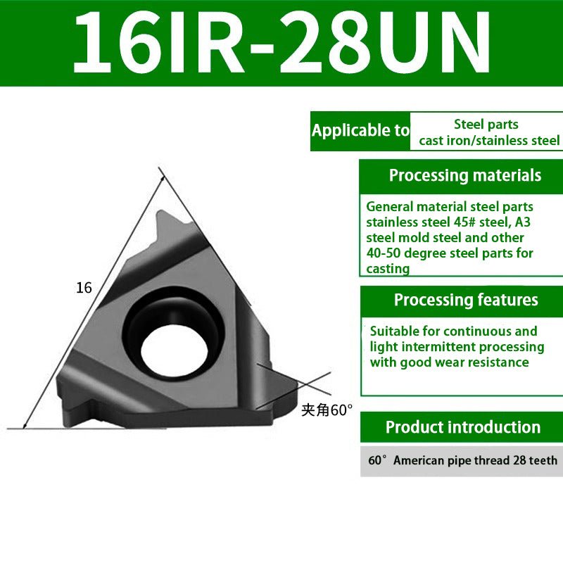 90-11IR/16IR internal thread blade steel blade head blade Universal internal thread turning blade Shandong Denso Pricision Tools Co.,Ltd.