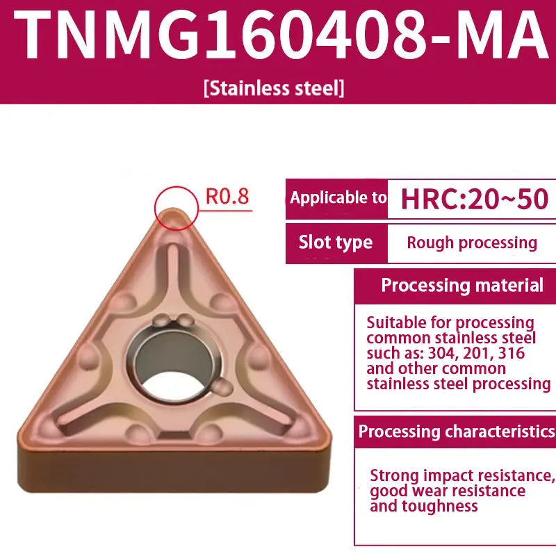 TNMG160404/08 triangle alloy cutter head Shandong Denso Pricision Tools Co.,Ltd.