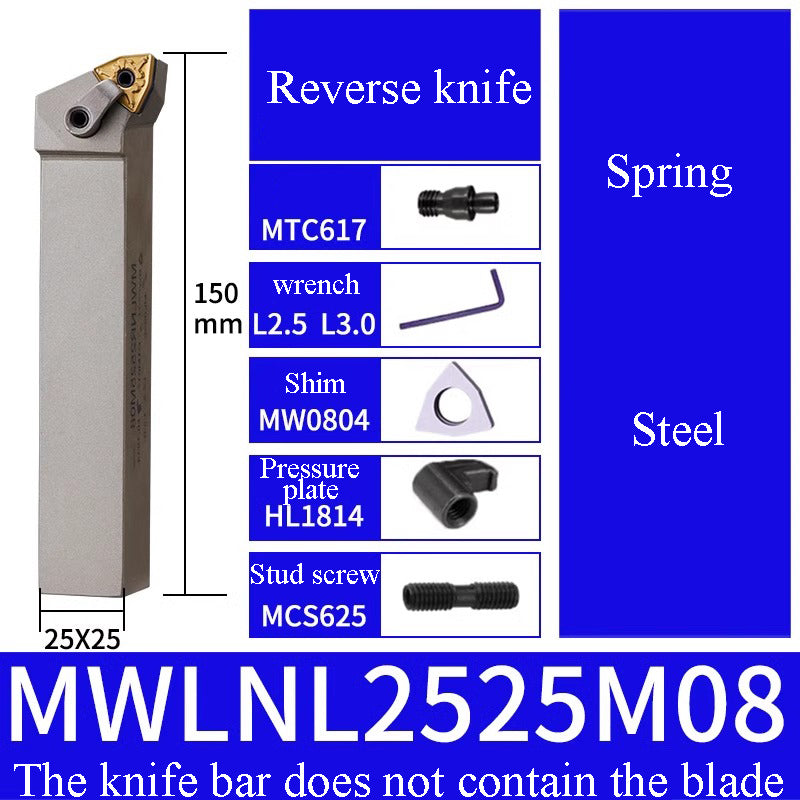 1001-MWLNR/MTJNR20 peach-shaped end face outer diameter turning tool bar lathe tool Shandong Denso Pricision Tools Co.,Ltd.