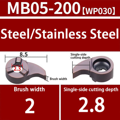 103-comma blade MB09GR/07GR/05GR small hole grooving tool bar inner hole cutting tool Shandong Denso Pricision Tools Co.,Ltd.