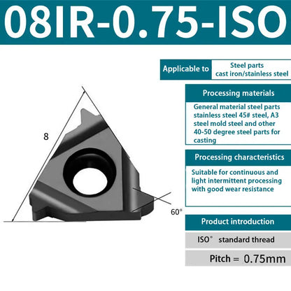 90-11IR/16IR internal thread blade steel blade head blade Universal internal thread turning blade Shandong Denso Pricision Tools Co.,Ltd.