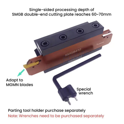 SPB 326 CNC cutting tool holder  Single and double head CNC grooving blade cutting tool holder Shandong Denso Pricision Tools Co.,Ltd.