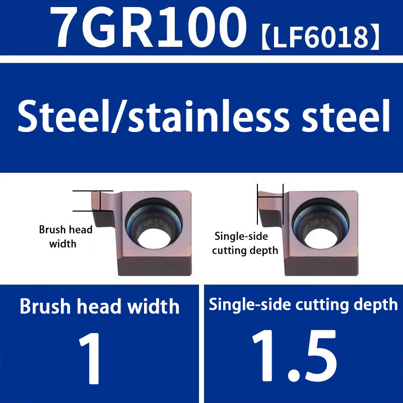 101-Inner hole grooving 7GR 100/150/200 CNC small diameter 8GR/9GR200/250/300 Swiss machine blade Shandong Denso Pricision Tools Co.,Ltd.