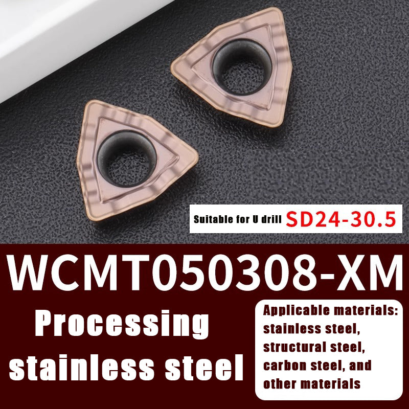 3004-U drill violent drill CNC blade wcmt050308/06t308 knife grain Shandong Denso Pricision Tools Co.,Ltd.