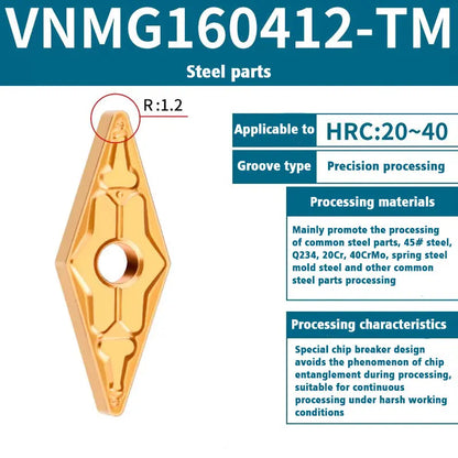 VNMG160408/08 Turning inserts Turning slotting diamond turning tools Shandong Denso Pricision Tools Co.,Ltd.