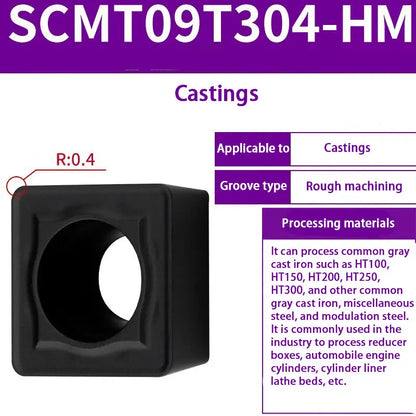 77-SCMT09T304 small square single-sided boring insert Shandong Denso Pricision Tools Co.,Ltd.