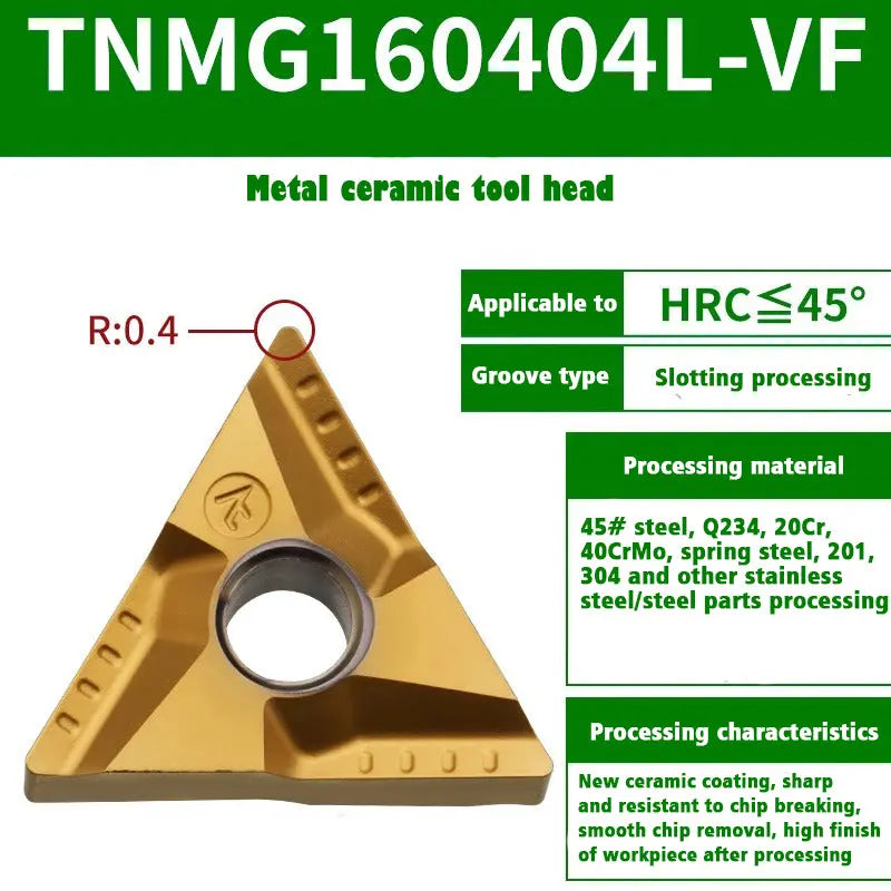 64-Ceramic blade TNMG1604 external turning tool Shandong Denso Pricision Tools Co.,Ltd.