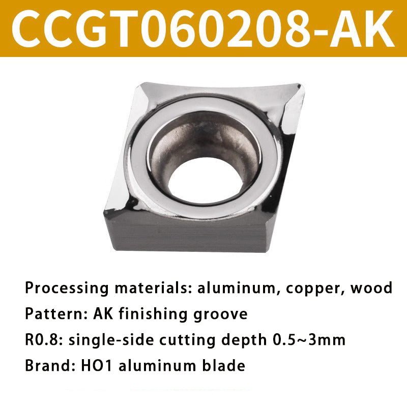 3003-Aluminum blade CCGT outer circle inner hole lathe blade alloy insert grain Shandong Denso Pricision Tools Co.,Ltd.