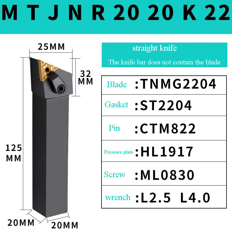 1001-MWLNR/MTJNR20 peach-shaped end face outer diameter turning tool bar lathe tool Shandong Denso Pricision Tools Co.,Ltd.