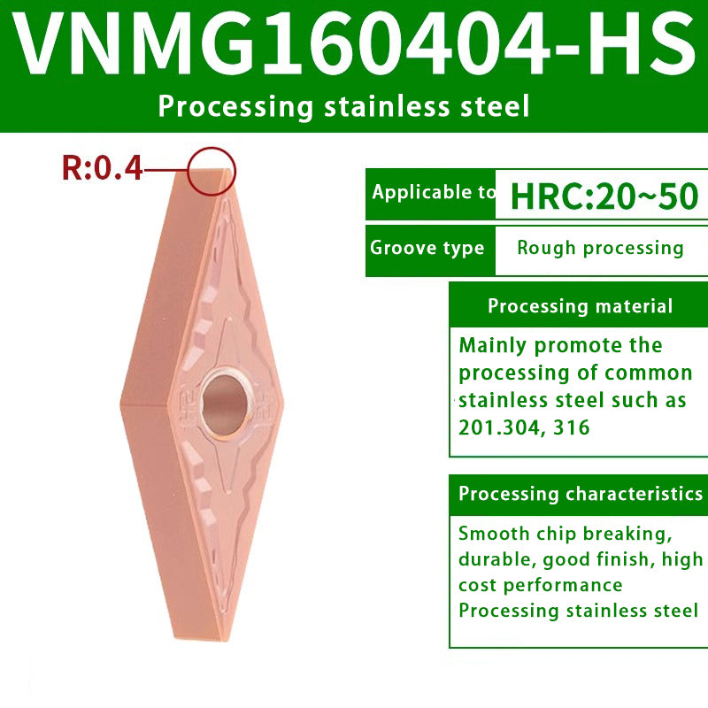 124-VNMG turning inserts, external stainless steel processing, slotting diamond turning tools Shandong Denso Pricision Tools Co.,Ltd.