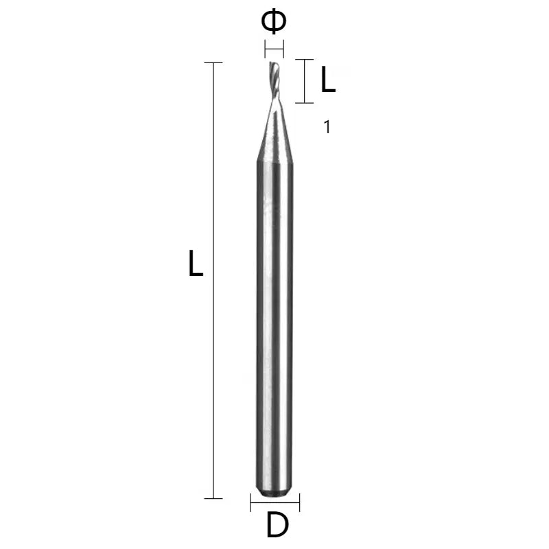 Single flute end mill spiral milling cutter supports non-standard customization Shandong Denso Pricision Tools Co.,Ltd.